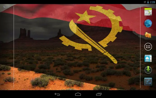 Angola Flag android App screenshot 1